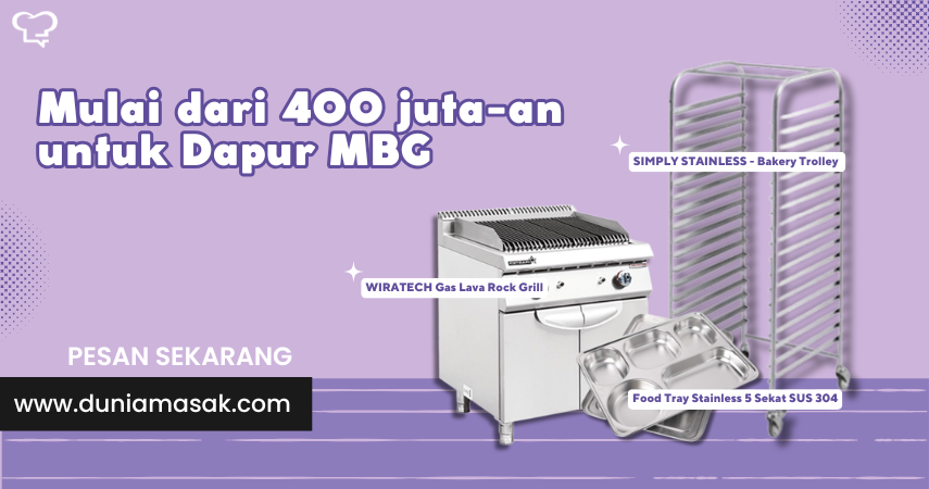 DAPATKAN Peralatan Dapur Termurah! Mulai Usaha Kuliner Sehat dengan Paket Dapur MBG Sekarang!
