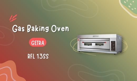 Gas Baking Oven adalah pemanggang roti dengan bantuan Gas. Dengan body full stainless steel