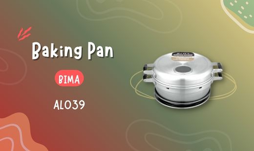 Baking Pan BIMA AL039 merupakan panci untuk mengukus/membuat kue dengan design yang elegant dan dilengkapi jendela diatas tutupnya. Beli Produk BIMA  termurah di Indonesia! Belanja online di DuniaMasak sekarang dan temukan diskon Produk BIMA  lainnya untuk mendapatkan harga terbaik.