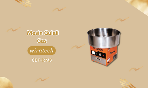 Mesin Gulali Gas WIRATECH CDF-RM3 Mesin Gulali Gas CDF-RM3 bergaransi resmi dengan harga termurah dan sparepart terlengkap..