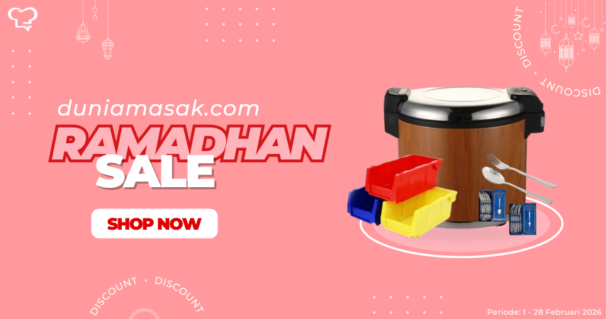 Ramadhan hadir dengan berkah dan kesempatan emas untuk memperbarui dapur Anda! duniamasak.com hadir dengan Diskon Spesial Ramadhan hingga 50% untuk berbagai alat masak berkualitas tinggi. Dari wajan anti lengket, set pisau profesional, hingga rice cooker canggih, semua tersedia dengan harga terbaik hanya di bulan suci ini. Nikmati kemudahan memasak sahur dan berbuka dengan peralatan dapur terpercaya, tahan lama, dan ramah kantong. Buruan, stok terbatas dan promo berakhir segera setelah Ramadhan! Jangan lewatkan kesempatan untuk mempersiapkan hidangan lezat bersama keluarga dengan alat masak terbaik. Kunjungi duniamasak.com sekarang dan dapatkan diskon eksklusif hanya untuk Anda!
