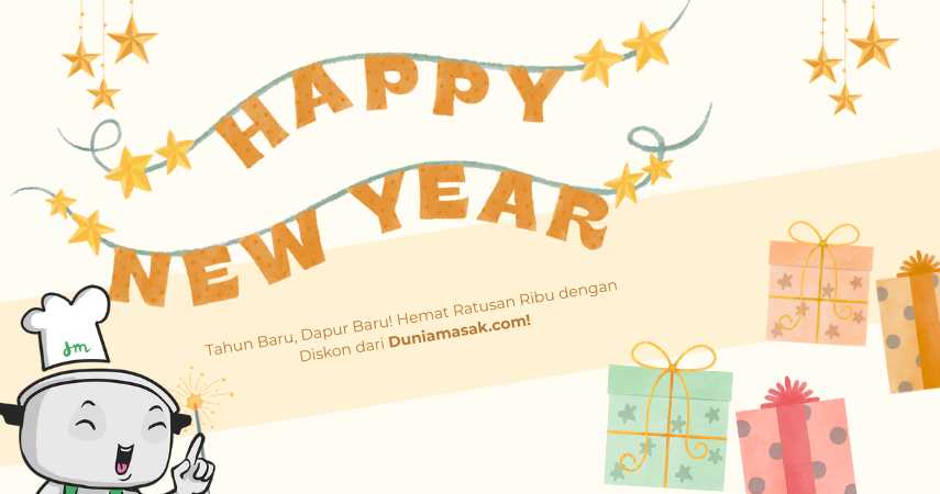 Duniamasak.com menjual berbagai perlengkapan dapur untuk hadiah Tahun Baru terlengkap. Selain itu, kami juga menjual CROWN HORECA, GEA, NEMOX, WIRATECH, yang dapat Anda temukan di DuniaMasak.com.