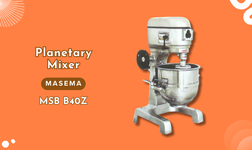Planetary Mixer MASEMA MSB B40Z merupakan alat pengaduk adonan. Beli Produk MASEMA termurah di Indonesia! Belanja online di DuniaMasak sekarang dan temukan diskon Produk MASEMA lainnya untuk mendapatkan harga terbaik.