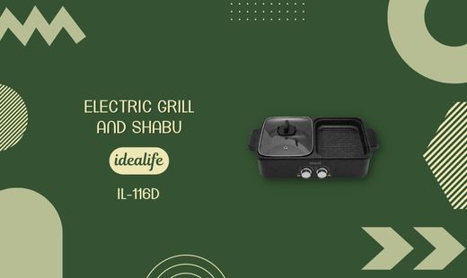 Electric Grill / Shabu – Grill Panggang Listrik – IDEALIFE IL-116D, Beli Produk IDEALIFE termurah di Indonesia! Belanja online di DuniaMasak sekarang dan temukan diskon Produk IDEALIFE lainnya untuk mendapatkan harga terbaik.
