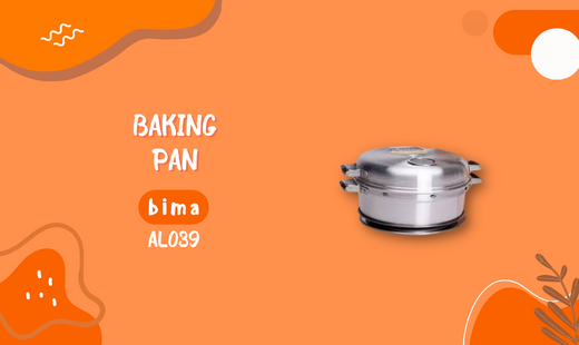 Baking Pan BIMA AL040 merupakan panci untuk mengukus/membuat kue dengan design yang elegant dan dilengkapi jendela diatas tutupnya.