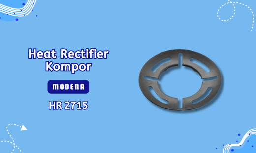 Penghantar Panas Kompor Heat Rectifier MODENA HR 2715. Beli Produk MODENA termurah di Indonesia! Belanja online di Duniamasak sekarang dan temukan diskon Produk MODENA lainnya untuk mendapatkan harga terbaik. Nikmati promo dan tawaran ekslusif untuk produk MODENA disertai dengan Layanan Customer service terbaik dan berbagai pilihan jenis pengiriman dan pembayaran termudah.