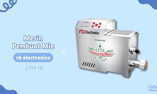 Mesin Pembuat Mie RB ELECTRONICS Noodle S Pro 10 Mesin Pembuat Mie Otomatis Untuk Para Professional (Pedagang/Pengusaha). Dirancang khusus menggunakan tekhnologi terkini agar tercapai penggunaan yang maksimal dalam membuat mie yang praktis dan cepat. Cocok digunakan untuk usaha mie Restaurant, Hotel, Food Court, Catering ataupun Bisnis Kuliner lainnya. Menggunakan material Aluminium Food Grade & Stainless Steel bebas dari lapisan teflon beracun PFOA. Dilengkapi dengan Auto Self Diagnostic System yang dapat melakukan Proteksi bila terjadi Overload atau kehilangan beban karena kesalahan pemakaian atau hal lainnya. Beli Produk GETRA termurah di Indonesia! Belanja online di DuniaMasak sekarang dan temukan diskon Produk GETRA lainnya untuk mendapatkan harga terbaik.