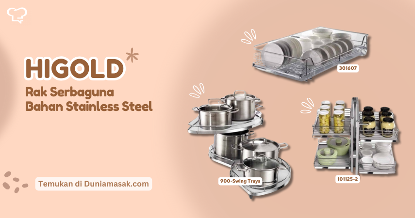 DuniaMasak menjual berbagai perlengkapan dapur merek HIGOLD dengan pilihan lengkap serta harga murah dan bersaing. Kami menjamin bahwa seluruh produk yang kami jual adalah resmi dan asli. Kami menjual berbagai varian merek HIGOLD.