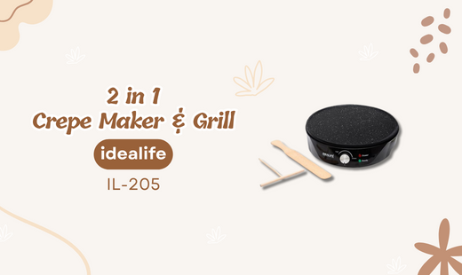 2in1 Crepe Maker & Grill – Pembuat Crepe Dan Panggangan – IDEALIFE IL-205, Beli Produk IDEALIFE termurah di Indonesia! Belanja online di DuniaMasak sekarang dan temukan diskon Produk IDEALIFE lainnya untuk mendapatkan harga terbaik.