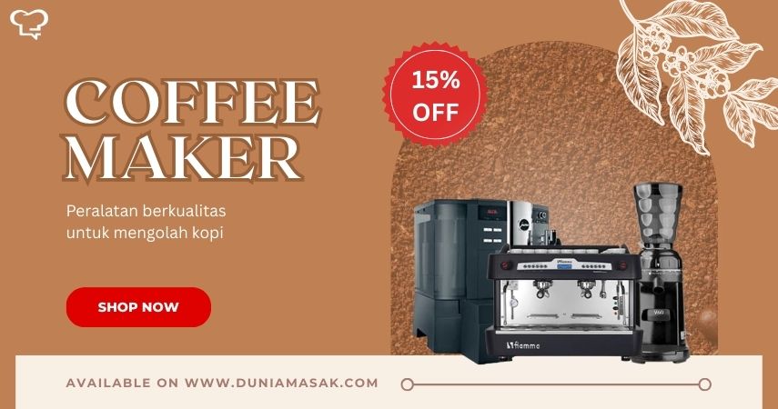 Produk lainnya dari Coffee Maker dengan harga murah dan bersaing. Kami menjamin bahwa seluruh produk yang kami jual memiliki garansi resmi  . Duniamasak.com menjual berbagai Coffee Maker terlengkap. Selain itu, kami juga menjual Peralatan Coffee Maker Peralatan Masak , Perlengkapan Dapur Lainnya, dan Peralatan Bar dan Minuman