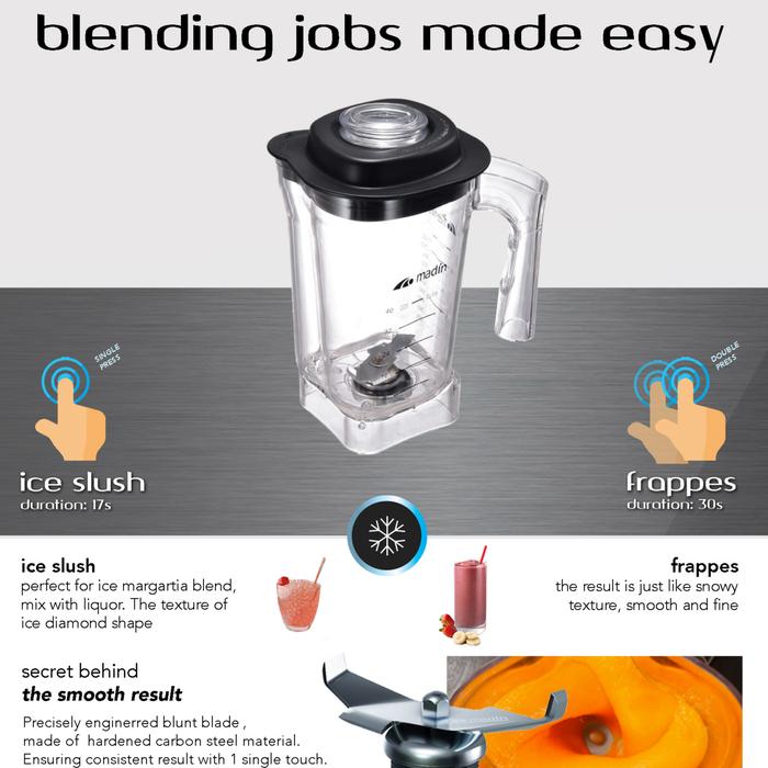 Jual Silent Smoothie Blender MADIN T-333SE T - 333 SE